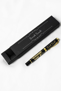 Kişiye Özel İsimli Semazen Gold Metal Kalem - Hediyelik Roller Kalem - Karton Kutulu