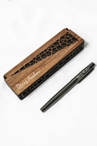 Kişiye Özel İsimli Metal Roller Kalem - İmza Kalemi - Hediyelik Kalem - Ahşap Kutulu - Logo Baskılı