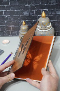 Kelebek Desenli Ahşap Defter - Ajanda - Günlük - Çizgisiz Defter - A5 Notebook - Okul Defteri